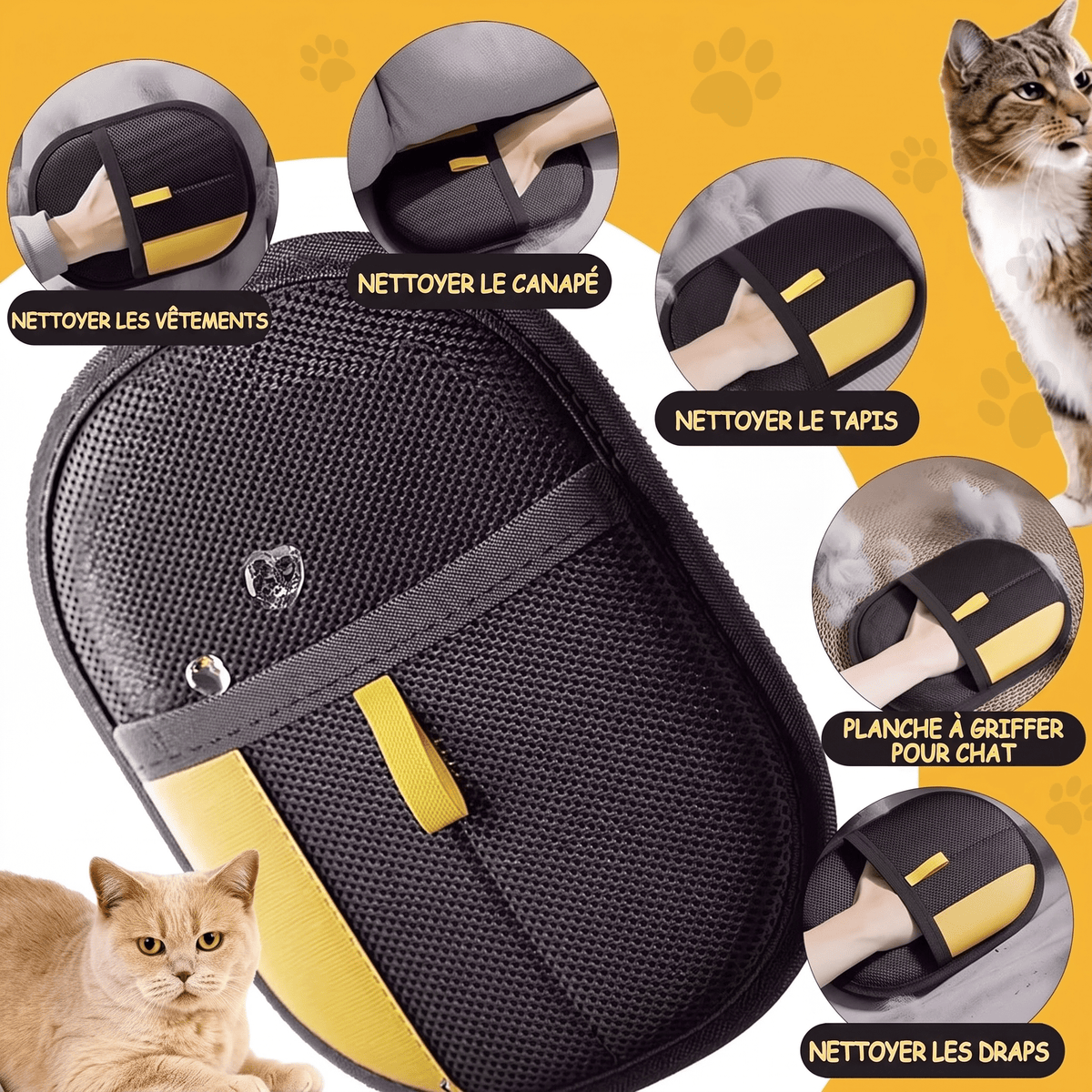 Gant anti-poils réutilisable Enerys - Enerys Home