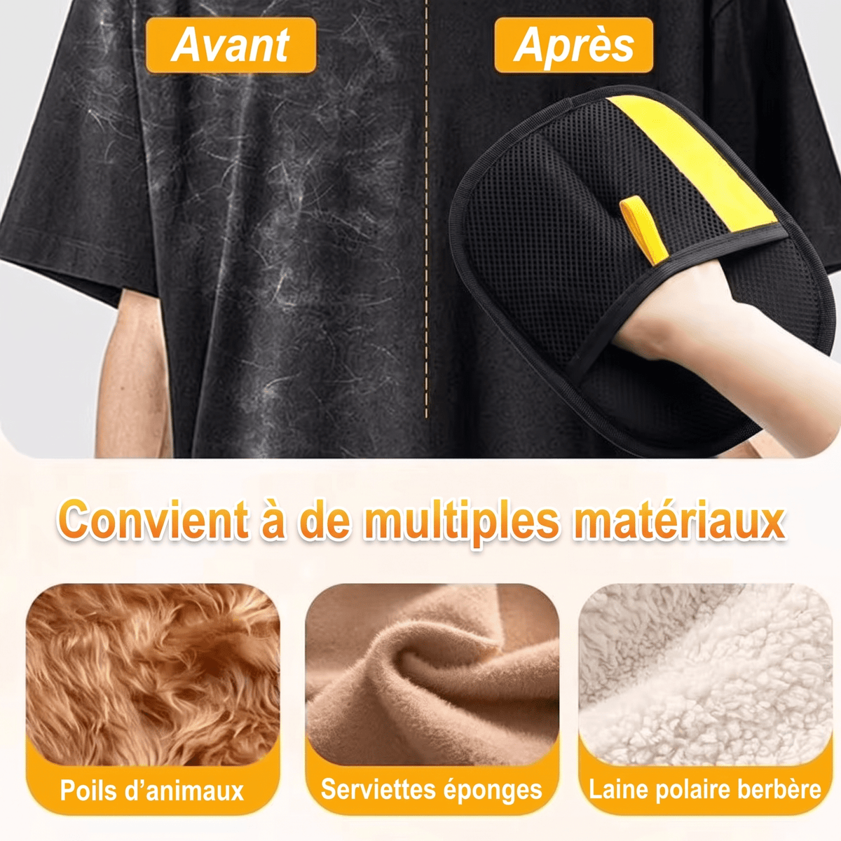 Gant anti-poils réutilisable Enerys - Enerys Home