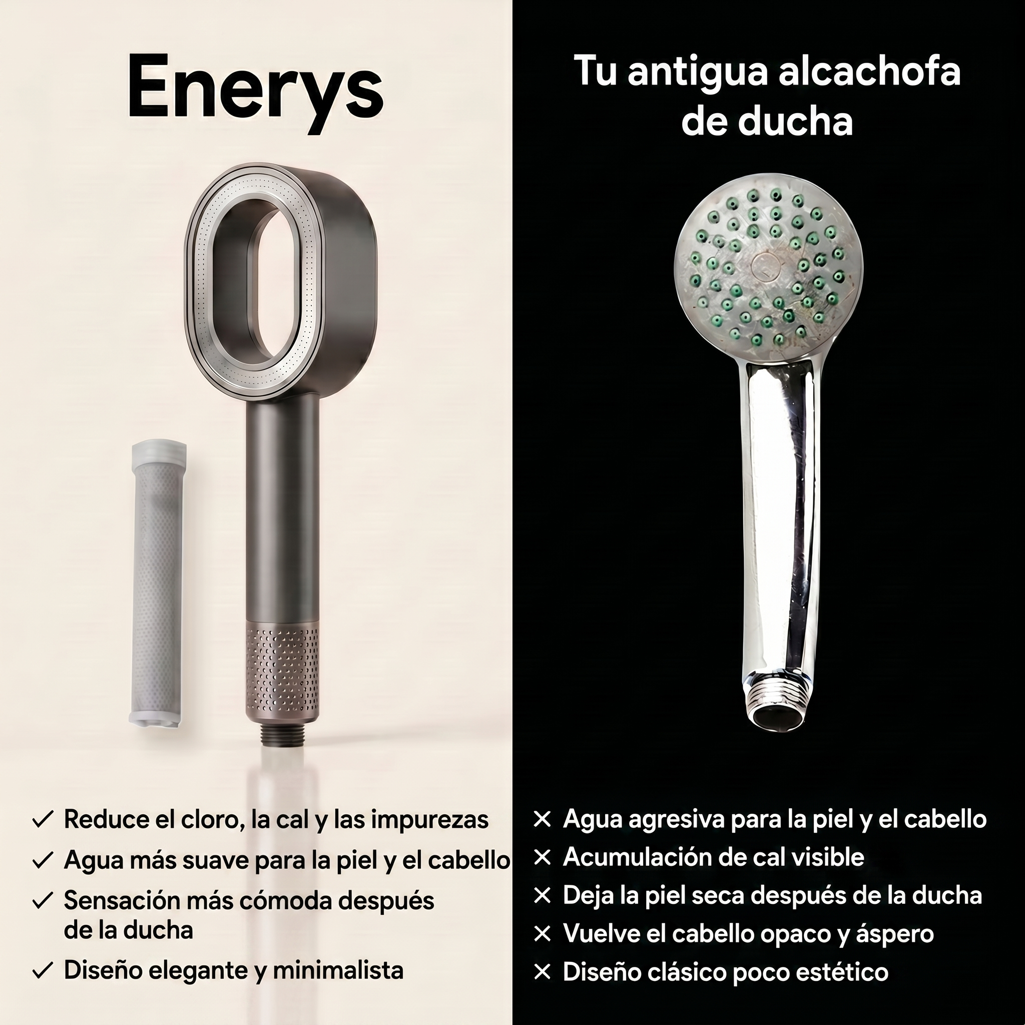 Pommeau de douche filtrant