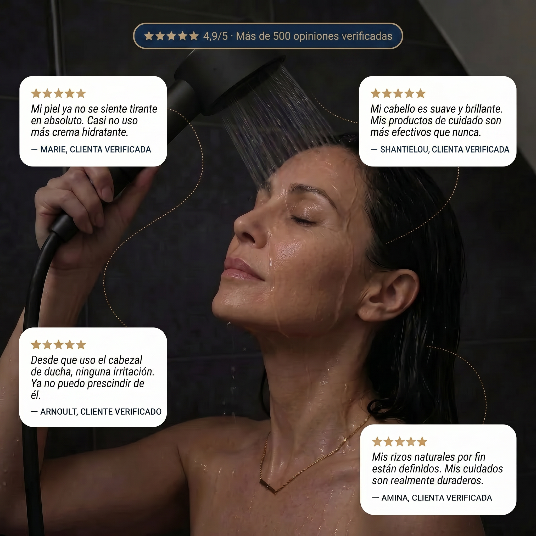 Pommeau de douche filtrant