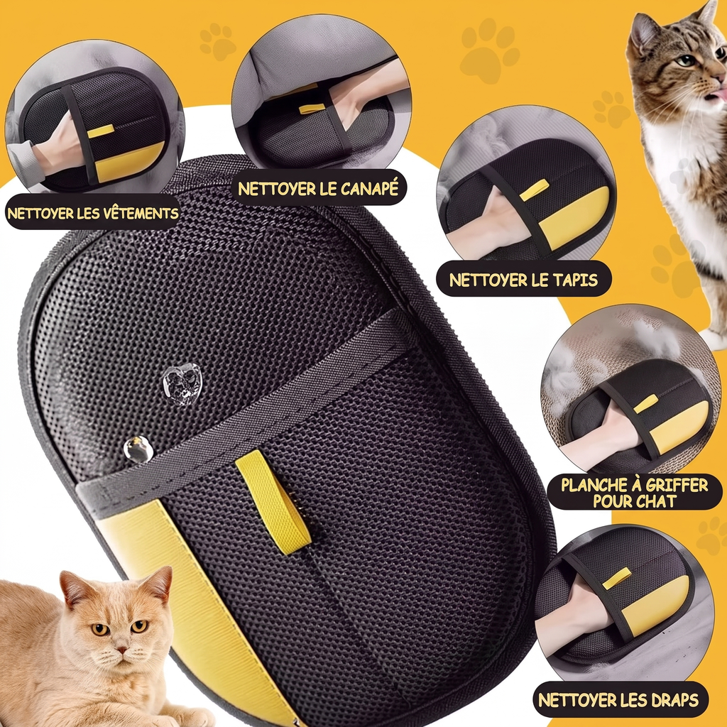 Gants Anti-Poils, Anti-Poussière pour Vêtements, Meubles et Tapis – Gant Nettoyable